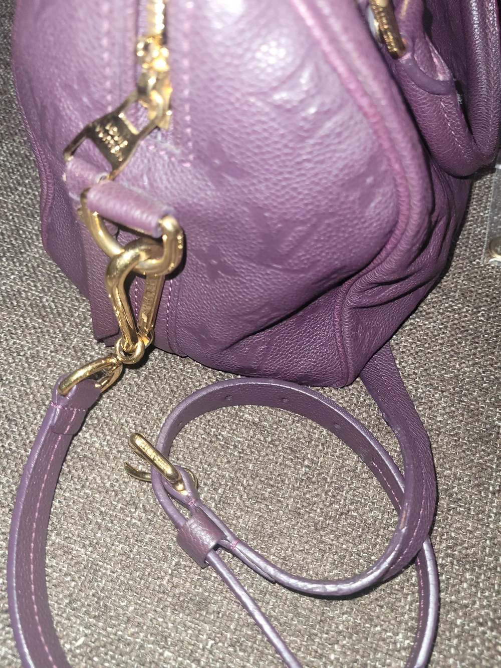 Louis Vuitton luxurious purple